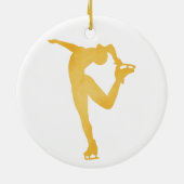 Figure Skating Spin Ornament セラミックオーナメント (裏面)