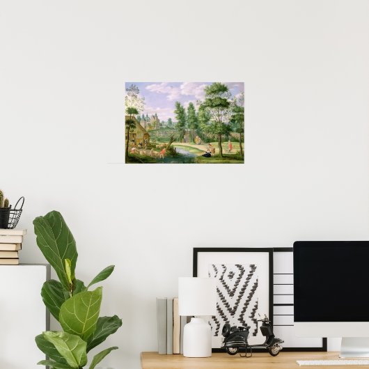 Figures in the Grounds of a Country House ポスター (ホームオフィス)