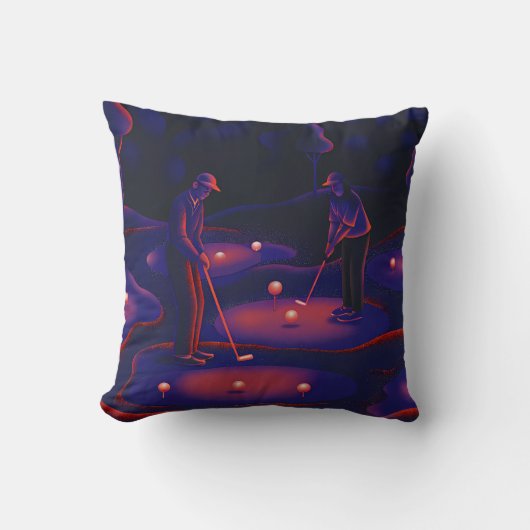 Figures Reaching for Celestial Bodies クッション (正面)