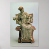 Figurine of Aphrodite playing with Eros ポスター (正面)