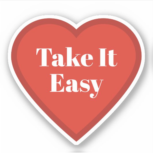 Figuring It Out Heart Sticker - Relatable Sticker シール (正面)