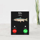Fih Calling Remind Me Message Decline Accept Phone カード (正面)