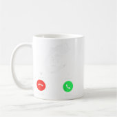 Fih Calling Remind Me Message Decline Accept Phone コーヒーマグカップ (左)