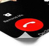 Fih Calling Remind Me Message Decline Accept Phone ポスター (角)