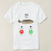 Fih Calling Remind me Message Decline Accept Phone Tシャツ (デザイン正面)