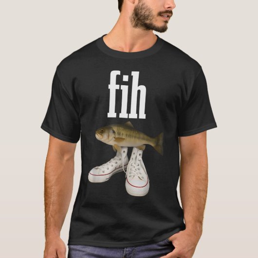 Fih Shoes 面白い魚 Tシャツ (正面)