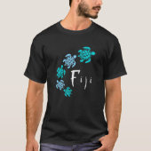 Fiji Islands Blue Turtle Fiji Tシャツ (正面)