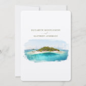 Fiji Melanesia日付の保存先 招待状 (裏面)