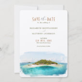 Fiji Melanesia日付の保存先 招待状 (正面)