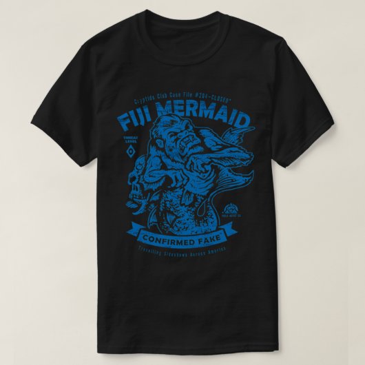 Fiji Mermaidがフェイクデーモンハロウィーンを確認 Tシャツ (デザイン正面)