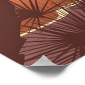 Fiji Minimal Travel Poster ポスター (角)