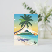 Fiji Travel ポストカード (スタンド正面)