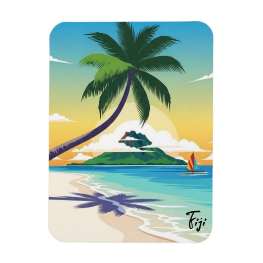 Fiji Travel マグネット (縦)