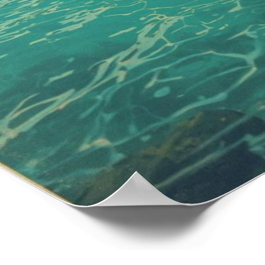 Fiji Waters – Retro Ocean Escape Travel  ポスター (角)