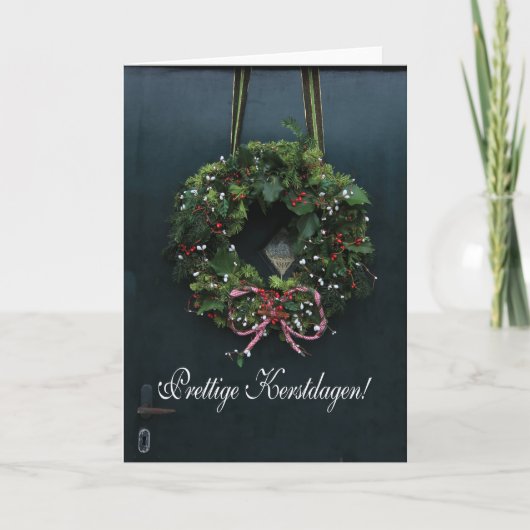 Fijneのkerstdagen -オランダのクリスマス シーズンカード (正面)