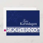 Fijne kerstdagen -オランダクリスマス シーズンポストカード (正面/裏面)