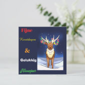 Fijne kerstdagen, Reindeer , rendier, Rudolf シーズンカード (スタンド正面)