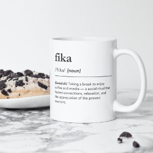 fikaスウェーデンのコーヒーブレーク辞書の定義 コーヒーマグカップ