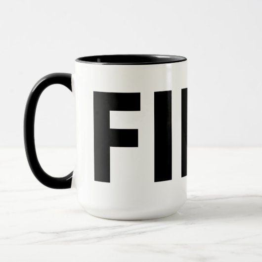 FIKA白黒マグ マグカップ (左)