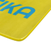 FIKA黄はっきりした色と青 カッティングボード (角)