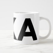 FIKA黒はっきりした白スペシャリティマグ ジャンボコーヒーマグカップ (右)