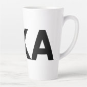 FIKA黒はっきりした白ラテマグ カフェラテマグ (右)