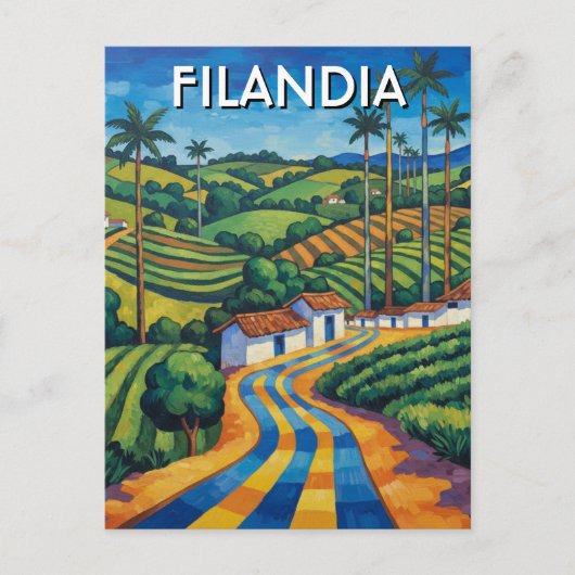 Filandia Colombia Travel ポストカード (正面)
