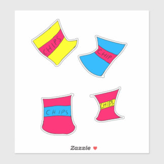 Filbert's different varieties of chips stickers  シール