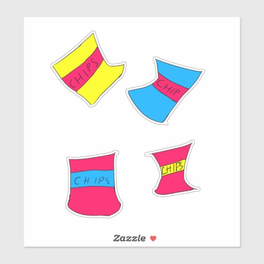 Filbert's different varieties of chips stickers  シール (シート)