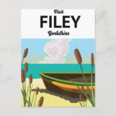Filey, Yorkshire Seaide旅行ポスター ポストカード (正面)