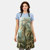 Filicinae by Ernst Haeckel, Fern Plants エプロン (着用した状態)