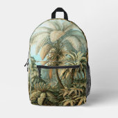 Filicinae by Ernst Haeckel, Fern Plants プリントバックパック (正面)