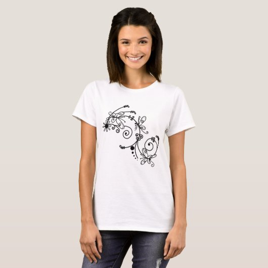 Filigrane Schmetterlinge Tシャツ (正面フル)