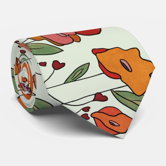 filigranes Mohnfeld ネクタイ (ロール)