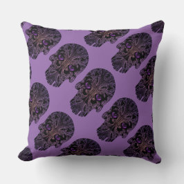 Filigreeスカルインシェードオブパープル クッション