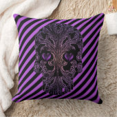 Filigreeスカルインシェードオブパープル クッション (ブランケット)