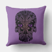 Filigreeスカルインシェードオブパープル クッション (裏面)