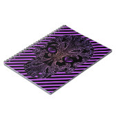 Filigreeスカルインシェードオブパープル ノートブック (左側)