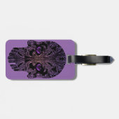 Filigreeスカルインシェードオブパープル ラゲッジタグ (裏面横)