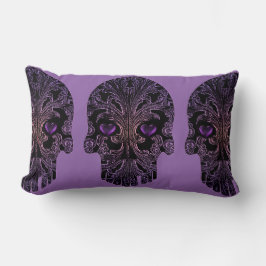 Filigreeスカルインシェードオブパープル ランバークッション