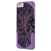 Filigreeスカルインシェードオブパープル Case-Mate iPhoneケース (裏面左)