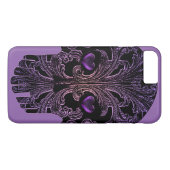 Filigreeスカルインシェードオブパープル Case-Mate iPhoneケース (裏面(横))