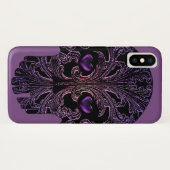 Filigreeスカルインシェードオブパープル Case-Mate iPhoneケース (裏面(横))