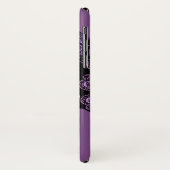 Filigreeスカルインシェードオブパープル Case-Mate iPhoneケース (裏面/左)