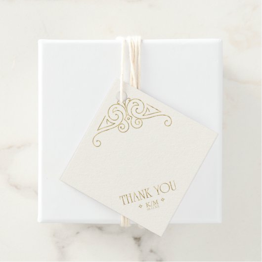 Filigree 素晴らし金ゴールドコー縁どナありがとうございましたID87 フェイバータグ (インサイチュ)