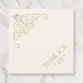 Filigree 素晴らし金ゴールドコー縁どナありがとうございましたID87 フェイバータグ (正面)