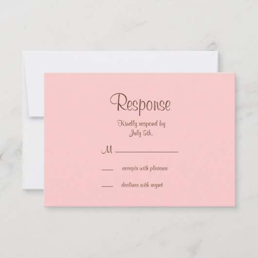 Filigree Butterfly RSVP in Brown (正面)