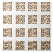Filigree Cross Design Pattern タイル (正面)