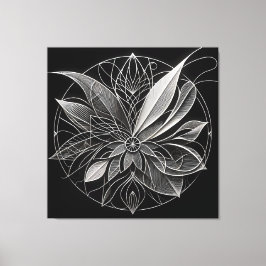 Filigree Floral Mandala キャンバスプリント