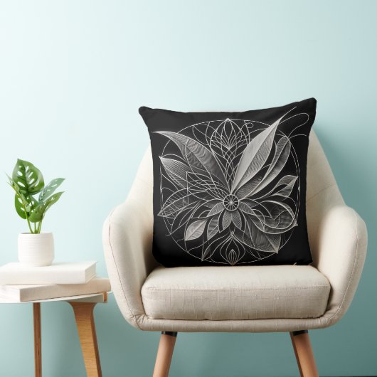 Filigree Floral Mandala クッション (椅子)